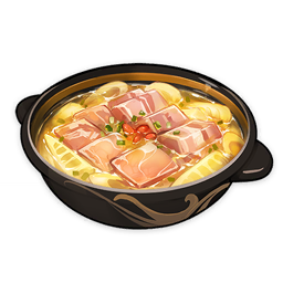 Zuppa di germogli di bambù cotti a fuoco lento