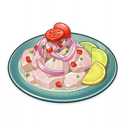Ceviche affumicato in agrodolce