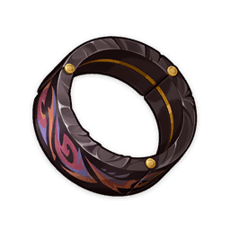 Anello d'ossidiana cremisi