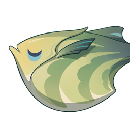 Pesce mezzaluna color giada