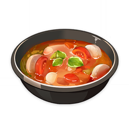 Zuppa vegetariana di ravanelli