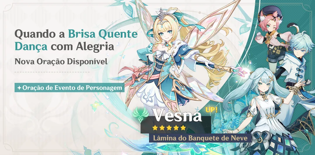 Oração "Quando a Brisa Quente Dança com Alegria"